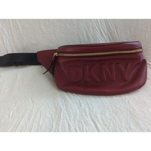 DKNY Tilly Logo Fanny Pack Belt Bag Faux Leather